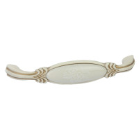 Ручка скоба Giusti РГ 517-128 винтажное золото/керамика (M78.01.F3.T5G)