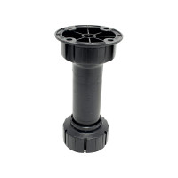 Ножка кухонная 12см черная б/клипсы Scilm