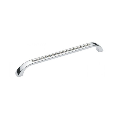 Ручка скоба Ozkardesler TASLI ROMA-160 хром/каміння