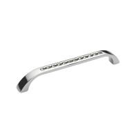 Ручка скоба Ozkardesler TASLI ROMA-128 хром/камни