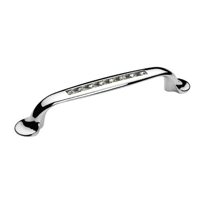 Ручка скоба Ozkardesler TASLI MERIT-96 хром/камни