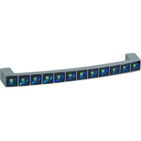 Ручка Giusti РГ166 хром блестящий + синие Swarovski L=128 мм