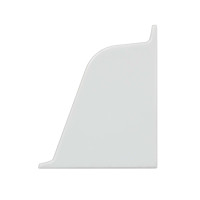 Бортик LuxeForm 118 заглушка серая правая (98102)