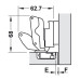 Петля METALLAMAT A 175° полунакладная 48/6 без планки Hafele