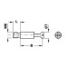 MINIFIX Болт стяжки M6, d=7мм, B=34mm Hafele