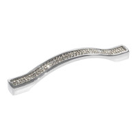 Ручка скоба Ozkardesler TASLI ODESSA-128 хром/камни