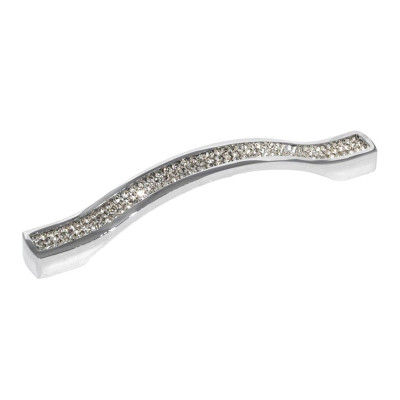 Ручка скоба Ozkardesler TASLI ODESSA-128 хром/камни
