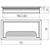 Заглушка электропроводки алюминий 160x80 GTV (Китай)