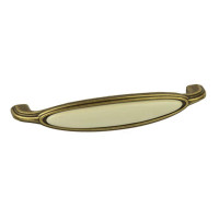 Ручка скоба Giusti РГ 409-128 старое золото+слоновая кость (M55.01.00.D1G)