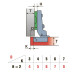 Петля Полунакладная 92° с лапкой H=2 Mini, LinkenSystem