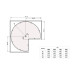 Карусель 3/4 d600 NOVA белая