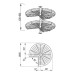 Карусель 3/4 d600 NOVA белая