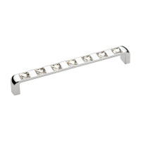 Ручка скоба Ozkardesler TASLI BELLA-160 хром/камни