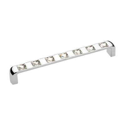 Ручка скоба Ozkardesler TASLI BELLA-160 хром/камни