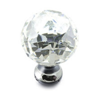 Ручка кнопка GTV Crystal Palace D=30 хром/кристал
