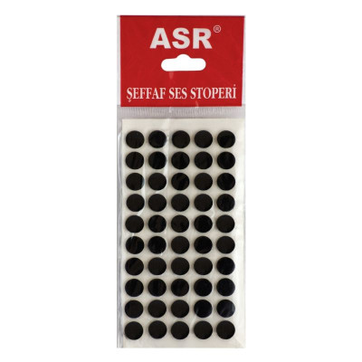Амортизатор Двері D = 10 Мм М'Який Чорний Asr (Туреччина)