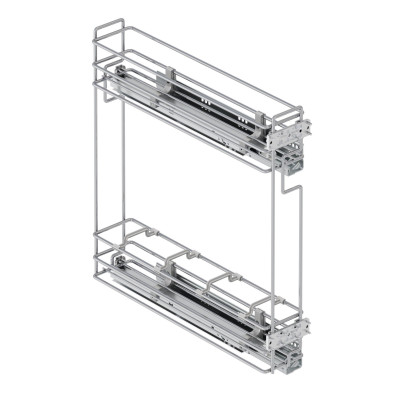 Starax Карго-15 хром 2 полки с доводчиком BLUM правая(100х470х470)