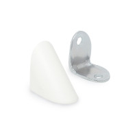 Уголок одинарный металл/пластик, белый