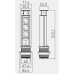 GTV Встраиваемая розетка серая, 2хUSB (стандартная, подъем снизу) (Китай)