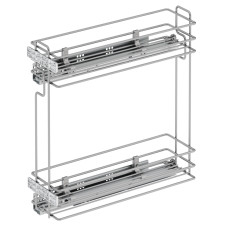 Starax Карго-20 хром 2 полки с доводчиком BLUM левая(140х470х470)