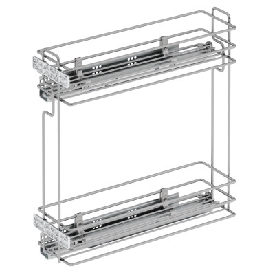 Starax Карго-20 хром 2 полки з доводчиком BLUM ліва (140х470х470)