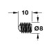 STABLOFIX Кріпильний гвинт M8x8,5 Hafele