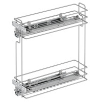 Starax Карго-20 хром 2 полки с доводчиком BLUM правая(140х470х470)