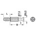MINIFIX Болт стяжки S200 d=6.5/7.5, L=11, B=34мм Hafele