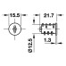Цилиндр HS3 с ключом №0601-0650, разные комбинации, Hafele