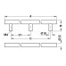 Ручка релинговая Hafele D12-1560 35x1600 нерж. сталь матовая (117.66.107)