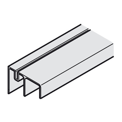 Hafele SLIDO CLASSIC 50/70 VF Шина низ, двойная, серебро L=3500мм