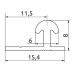 FAST Профіль алюмінієвий (для розд. дверей) L=2000