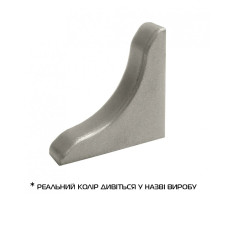 Бортик LB-15 Korner заглушка Алюминий 001