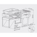 Відро-контейнер FORZA FRONT L = 400, потрійне 1x16L + 2x8L, GTV