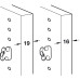 Решетчатая полка 557х490х30 мм, сталь, хром, Hafele