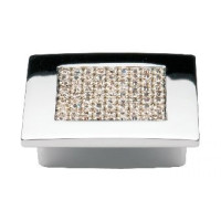 Ручка кнопка Ozkardesler TASLI MADRID-32 хром/камни