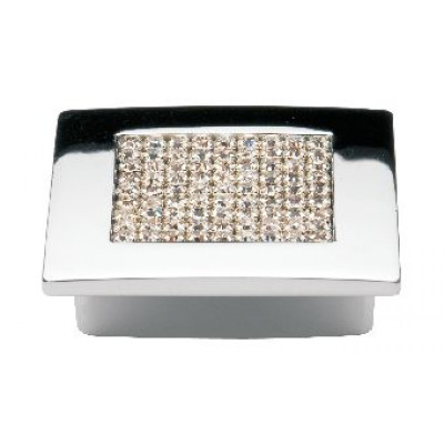 Ручка кнопка Ozkardesler TASLI MADRID-32 хром/каміння