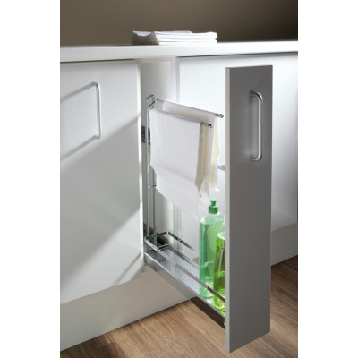 Hafele Карго-STYLE 150, 90° для полотенец с доводчиком, сталь. хром.