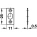 Засувка кулькова d = 11мм глибина = 11мм, Hafele