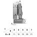 Завіса Накладна 100 ° з доводчиком, з 3D лапкою H=2 Soft Close, LinkenSystem