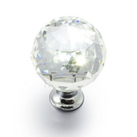 Ручка кнопка GTV Crystal Palace D=40 хром/кристал