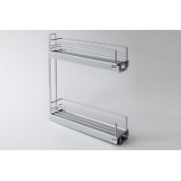 Hafele Карго Classic 150мм, 2-уровневая 90° c доводчиком сталь цвет серебряный