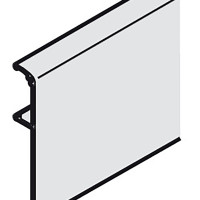 Hafele SLIDO CLASSIC  40-120 L Заглушка-профиль R-90мм, L-3000мм, серебро