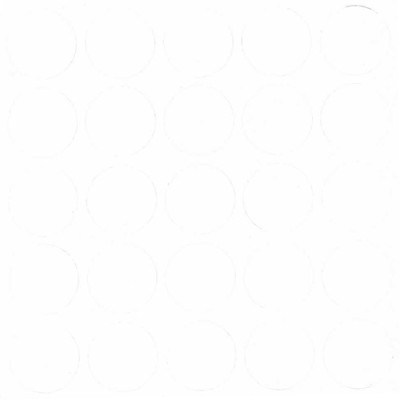 Конфирмат заглушка самоклейка FOLMAG Альпийский белый хол. 318 - 25 шт/лист