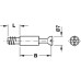 MINIFIX Болт стяжки D=7мм, L=11мм, B=34mm, Hafele