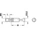 MINIFIX Болт стяжки кутовий D6,8мм, М6, L = 7,5 мм, B = 44мм, Hafele