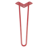 Опора мебельная HAIRPIN LEG 2ROD Medium H=41см, красная