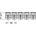 Муфта для вклеивания M=6, L=13 мм, полиамид, Hafele