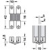 Hafele Завіса VICI шарнирная 180 ° 10х42мм, сталь