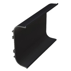 Профиль С для фасадов без ручек, ЧЕРНЫЙ, L=5,95м, Cortizo